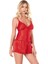 Arias Closet Kırmızı Saten Babydoll Şort Takımı 2