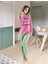 Derya Kurşun Uzun Kol Kadın Pijama Takım 1120 2