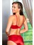 Saten Toparlayıcı Minimizer Sütyen ve Yüksek Bel Slip Külot Takım Kırmızı (MGP31521) 3