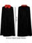 Kırmızı Yakalı Siyah Dracula Pelerin 120 cm 1