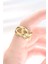 Düğüm Model Gold Renk Ayarlanabilir Yüzük - TJ-BYK3126 1