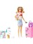 HJY18 Barbie Seyahatte Bebeği ve Aksesuarları 3