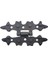 Antika Tarz Dekoratif Pirinç Yıldız Menteşe - 84X44 Mm, Oksit 1