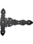 Antika Tarz Dekoratif Pirinç Kuyruklu Düğmeli Menteşe No2 - 138X167 Mm, Oksit 1