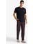 Pijama Takımı Regular Fit Kısa Kollu Üst Çizgili Uzun Alt F4884AX25AU 2
