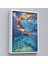 Çerçeveli Su Altında Yüzen Kız Duvar TABLOSU-6334 4