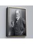 Çerçeveli Sigmund Freud Elinde Puro Ile Siyah Beyaz Fotoğrafı Kanvas TABLO-5238 2