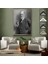 Çerçeveli Sigmund Freud Elinde Puro Ile Siyah Beyaz Fotoğrafı Kanvas TABLO-5238 6