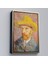 Çerçeveli Vincent Van Gogh - Hasır Şapkalı Otoportre TABLOSU-7449 3