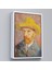 Çerçeveli Vincent Van Gogh - Hasır Şapkalı Otoportre TABLOSU-7449 4