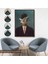 Çerçeveli Rene Magritte Melon Şapkalı Adam Sürreal Duvar TABLOSU-6210 7