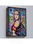 Çerçeveli Banksy Renkli Mona Lisa Kanvas Tablo, Pop Art, Sokak Sanatı, Kanvas TABLO-5305 1