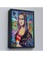 Çerçeveli Banksy Renkli Mona Lisa Kanvas Tablo, Pop Art, Sokak Sanatı, Kanvas TABLO-5305 3