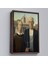 Çerçeveli Grant Wood - Soyal Gerçeklik I American Gotik Tablosu - Social REALISM-8059 2