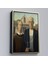Çerçeveli Grant Wood - Soyal Gerçeklik I American Gotik Tablosu - Social REALISM-8059 3