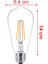 7W Eustik Ampul 7WE - 60 W ST64 E27 1