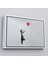 Çerçeveli Banksy Kırmızı Balonu Uçup Giden Kız Kanvas TABLOSU-5059 1