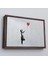 Çerçeveli Banksy Kırmızı Balonu Uçup Giden Kız Kanvas TABLOSU-5059 2