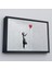 Çerçeveli Banksy Kırmızı Balonu Uçup Giden Kız Kanvas TABLOSU-5059 4