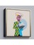 Çerçeveli Çizgi Roman Kahramanı Kahvesini Yudumluyor Pop Art Kanvas TABLO-5800 2