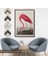 Çerçeveli John James Audubon - Amerikan Flamingo TABLOSU-7301 7
