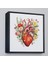 Çerçeveli Çiçeklerle Çevrili Kalp Tablosu - Doktor HEDIYESI-8326 4