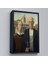 Çerçeveli Grant Wood - Soyal Gerçeklik I American Gotik Tablosu - Social REALISM-8059 3
