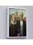 Çerçeveli Grant Wood - Soyal Gerçeklik I American Gotik Tablosu - Social REALISM-8059 4