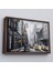 Çerçeveli New York Sokakları ve Sarı Taksi Yağlıboya Görünüm Kanvas TABLO-3552 1