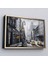 Çerçeveli New York Sokakları ve Sarı Taksi Yağlıboya Görünüm Kanvas TABLO-3552 2