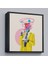 Çerçeveli Çizgi Roman Kahramanı Kahvesini Yudumluyor Pop Art Kanvas TABLO-5066 1