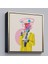 Çerçeveli Çizgi Roman Kahramanı Kahvesini Yudumluyor Pop Art Kanvas TABLO-5066 3