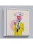 Çerçeveli Çizgi Roman Kahramanı Kahvesini Yudumluyor Pop Art Kanvas TABLO-5066 4