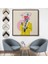 Çerçeveli Çizgi Roman Kahramanı Kahvesini Yudumluyor Pop Art Kanvas TABLO-5066 7