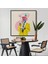 Çerçeveli Çizgi Roman Kahramanı Kahvesini Yudumluyor Pop Art Kanvas TABLO-5066 8