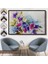 Çerçeveli Modern Sanat Soyut Çiçekler Dekoratif Kanvas Duvar TABLO-3650 7