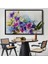 Çerçeveli Modern Sanat Soyut Çiçekler Dekoratif Kanvas Duvar TABLO-3650 8