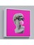 Çerçeveli Piksel Gözlüklü David'in Kafasının Alçı Heykeli Kanvas Tablo, Pop ART-5064 4