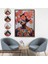 Çerçeveli Çiçek Başlı Soyut Kadın TABLOSU-8009 7