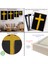 Çerçeveli Sarı Haç Tablosu - CROSS-8105 5