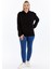 Büyük Beden Kapşonlu Cepli Yumuşak Dökümlü Kumaş Sweatshirt 3