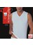 Erkek Beyaz Ribana Sıfır Kol V Yaka % 100 Pamuklu Body 6’ Lı Paket - 116-6B 2