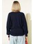 Yarasa Kol Salaş Bluz Lacivert T4273 3