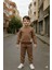 Erkek ve Kız Çocuk Üç Iplik Içi Şardonlu Alt Üst Takım Uzun Kollu Sweat ve Lastikli Paça 3