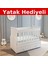 SOFT YATAK HEDİYELİ ANNEYANI SALLANIR İKİ ÇEKMECELİ 60*120 BEŞİK 1