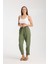 Çift Katlı Müslin Düz Pantolon 9