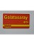 Galatasaray Tasarımlı Duvar Süsü,plastik,24 cm 1