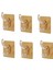6lı Gold Kanca Askı Güçlü Yapışkanlı Mutfak Banyo Askısı 2