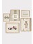 Krem Rengi Yarışcı Ayıcık Temalı Kişileştirilebilir Vintage Çocuk ve Bebek Odası Çerçeveli Dekorasyon Tablo Set 1