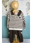 Çizgili Sweatshirt Cep Detaylı Pantolon Takım Erkek Bebek 1